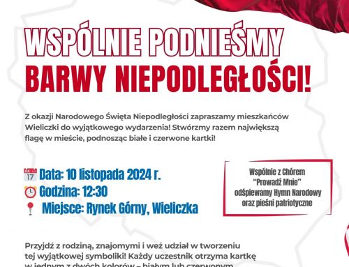 Wspólnie podnieśmy barwy niepodległości!