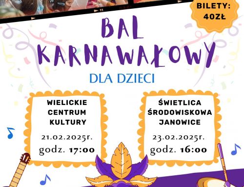 Bal karnawałowy już niedługo!